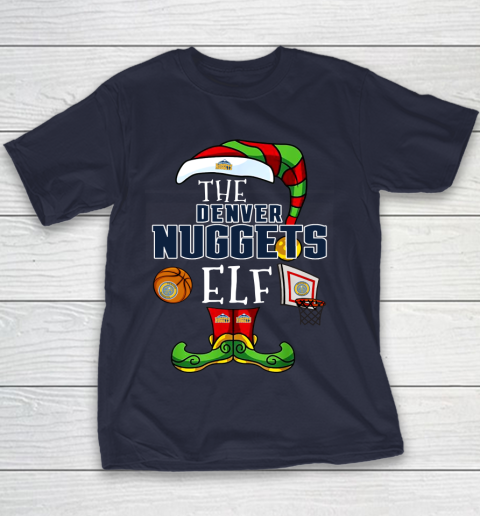 Denver Nuggets Christmas ELF Funny NBA Youth T-Shirt 2