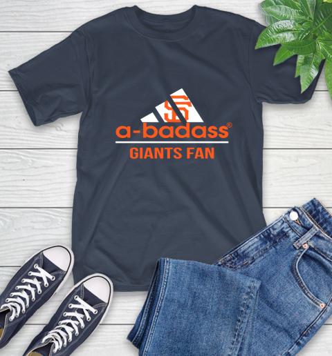 MLB A Badass San Francisco Giants Fan Adidas Baseball Sports T-Shirt 3