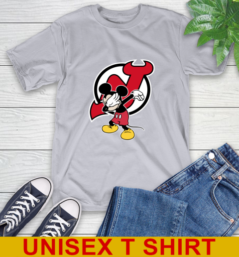 New Jersey Devils NHL Hockey Dabbing Mickey Disney Sports T-Shirt 6