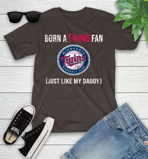 MLB Baseball Minnesota Twins Loyal Fan Just Like My Daddy Shirt Youth T-Shirt 6