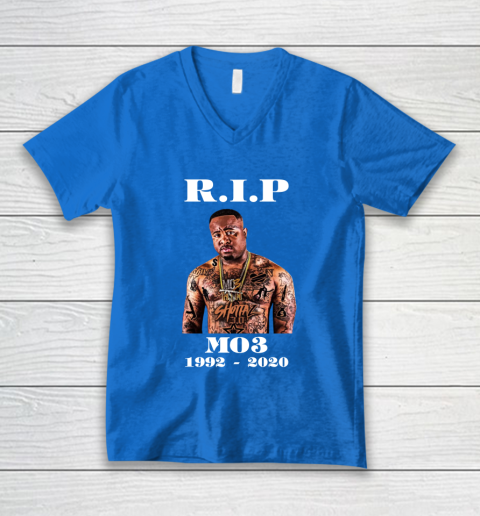 RIP MO3 1992 2020 V-Neck T-Shirt 5