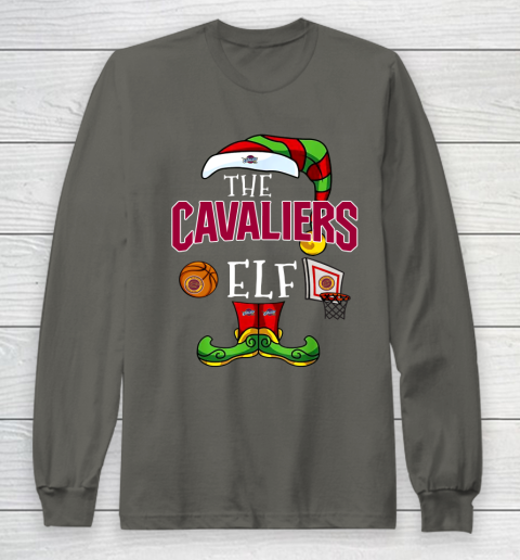 Cleveland Cavaliers Christmas ELF Funny NBA Long Sleeve T-Shirt 5