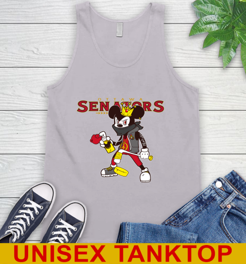 Ottawa Senators NHL Hockey Mickey Peace Sign Sports Tank Top 4