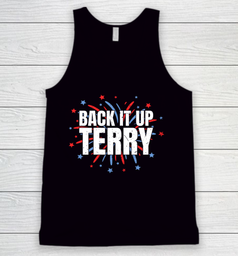 Back It Up Terry Funny 4th Of July Fireworks Tank Top