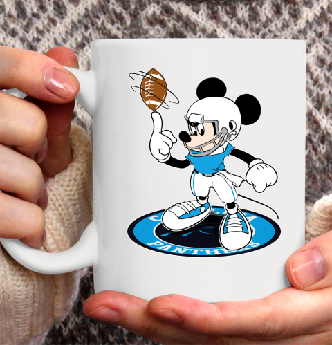 NFL Football Carolina Panthers Cheerful Mickey Disney Shirt Ceramic Mug 11oz 2