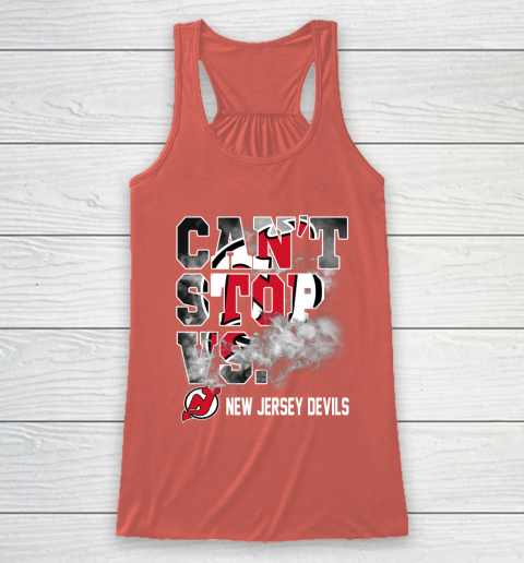 NHL New Jersey Devils Hockey Can't Stop Vs Racerback Tank 3