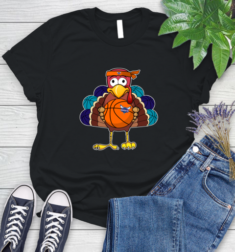 Charlotte Hornets Turkey thanksgiving day Women's T-Shirt 2