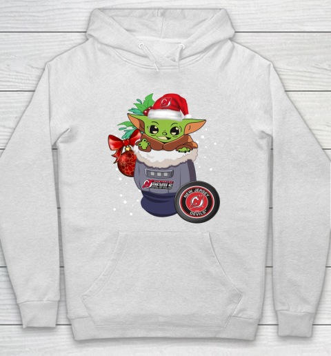 New Jersey Devils Christmas Baby Yoda Star Wars Funny Happy NHL Hoodie