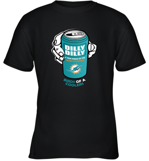 Bud Light Dilly Dilly! Miami Dolphins Birds Of A Cooler Youth T-Shirt