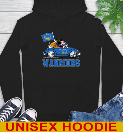 NBA Basketball Golden State Warriors Pluto Mickey Driving Disney Shirt Hoodie 2