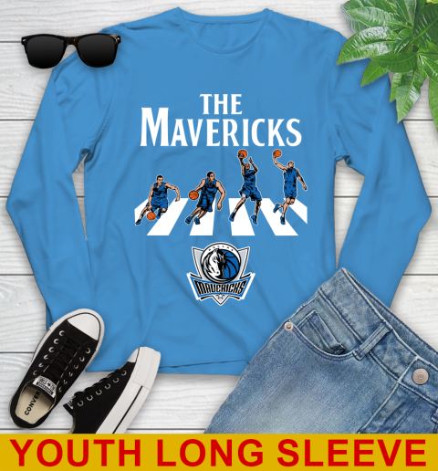 NBA Basketball Dallas Mavericks The Beatles Rock Band Shirt Youth Long Sleeve 8
