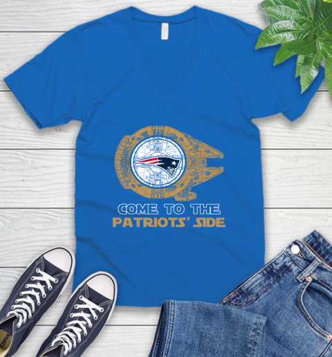 NFL Come To The New England Patriots Wars Football Sports V-Neck T-Shirt 5