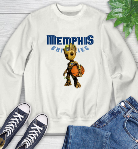 Memphis Grizzlies NBA Basketball Groot Marvel Guardians Of The Galaxy Sweatshirt