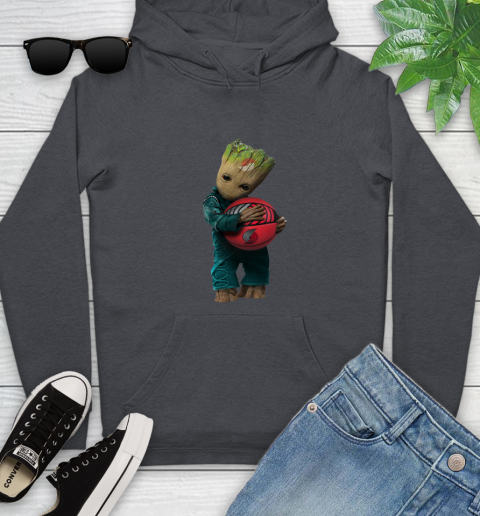 NBA Groot Guardians Of The Galaxy Basketball Sports Portland Trail Blazers Youth Hoodie 8