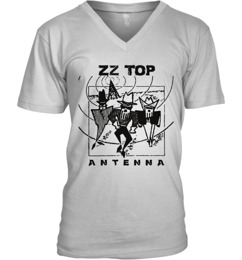 Zz Top Antenna Album V-Neck T-Shirt
