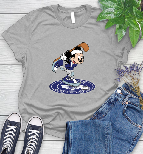NHL Hockey Toronto Maple Leafs Cheerful Mickey Disney Shirt Women's T-Shirt 5