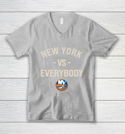 New York Islanders Vs Everybody V-Neck T-Shirt 3