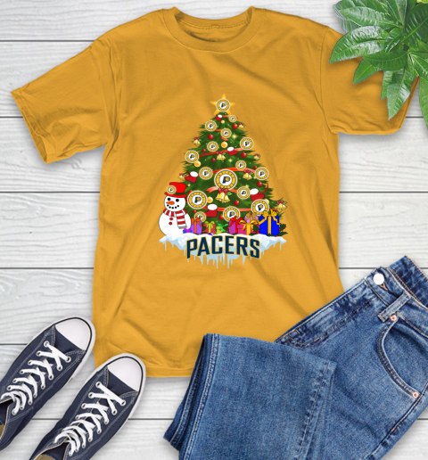 Indiana Pacers Merry Christmas NBA Basketball Sports T-Shirt 3