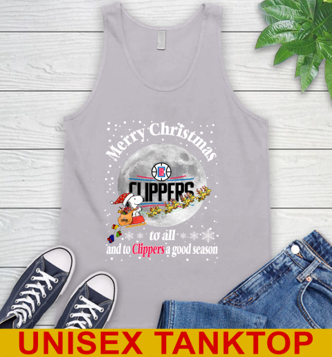 LA Clippers Merry Christmas To All And To Clippers A Good Season NBA Basketball Sports Tank Top 3
