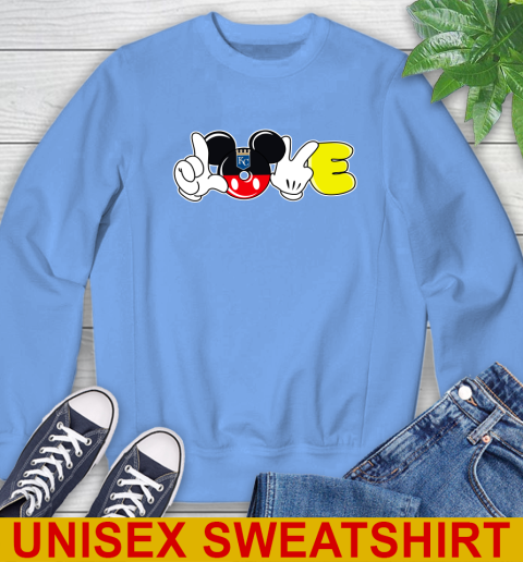 Kansas City Royals MLB Baseball Love Mickey Disney Sports Sweatshirt 11