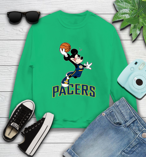 NBA Basketball Indiana Pacers Cheerful Mickey Mouse Shirt Sweatshirt 7