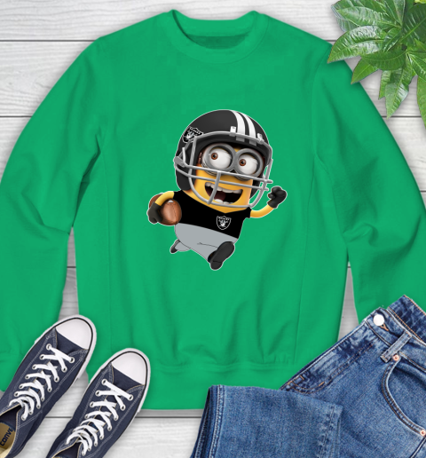 NFL Oakland Raiders Minions Disney Football Sports Sweatshirt 6