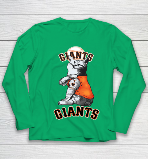 MLB Baseball My Cat Loves San Francisco Giants Youth Long Sleeve 4