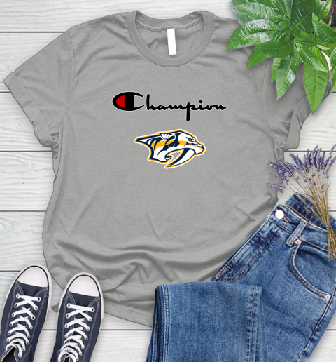 NHL Hockey Nashville Predators Champion Shirt Women's T-Shirt 10