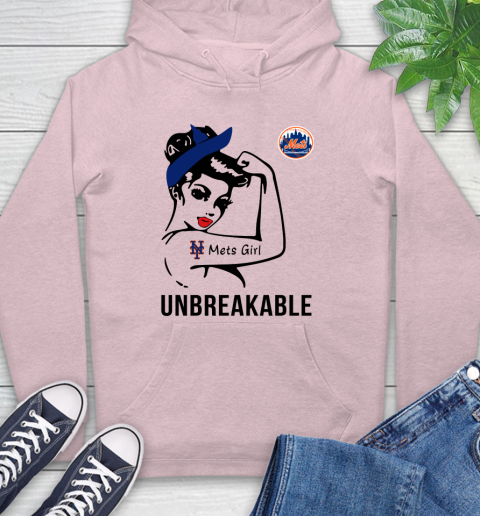 MLB New York Mets Girl Unbreakable Baseball Sports Hoodie 7