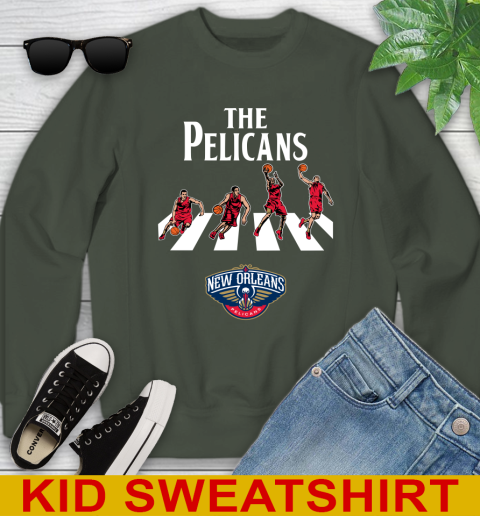 NBA Basketball New Orleans Pelicans The Beatles Rock Band Shirt Youth Sweatshirt 8