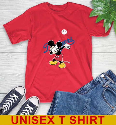 Los Angeles Dodgers MLB Baseball Dabbing Mickey Disney Sports T-Shirt 10