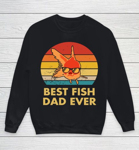Best Fish Dad Ever 4th Of July Youth Sweatshirt