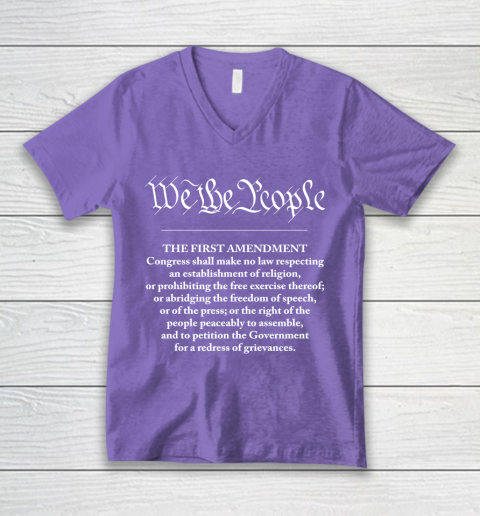 We The People  First Amendment V-Neck T-Shirt 8