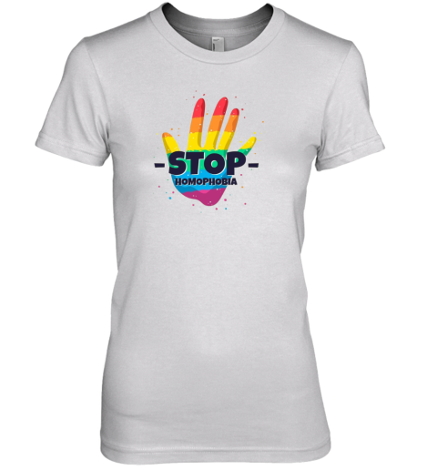 Stop Homophobia Illustration Premium Women's T-Shirt