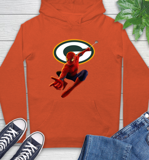 NFL Spider Man Avengers Endgame Football Green Bay Packers Hoodie 5