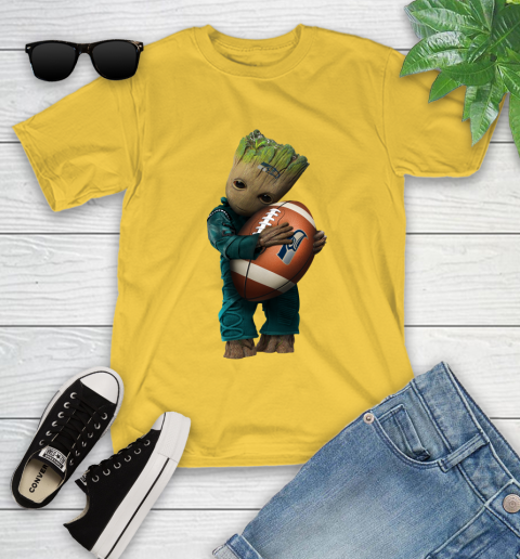 NFL Groot Guardians Of The Galaxy Football Sports Seattle Seahawks Youth T-Shirt 8