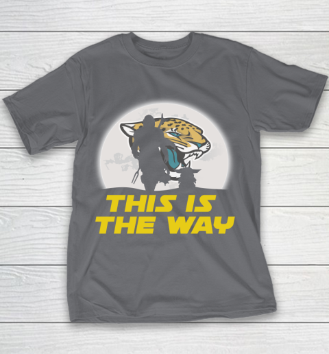 Jacksonville Jaguars NFL Football Star Wars Yoda And Mandalorian This Is The Way Youth T-Shirt 5