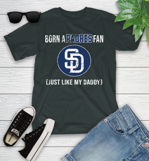 MLB Baseball San Diego Padres Loyal Fan Just Like My Daddy Shirt Youth T-Shirt 5