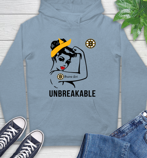 NHL Boston Bruins Girl Unbreakable Hockey Sports Hoodie 6