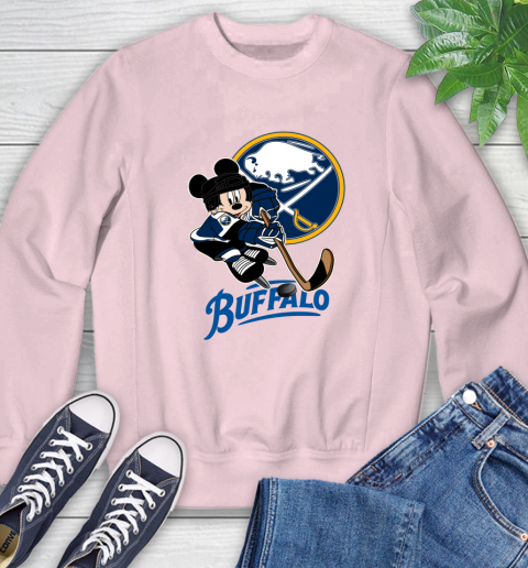 NHL Buffalo Sabres Mickey Mouse Disney Hockey T Shirt Sweatshirt 9