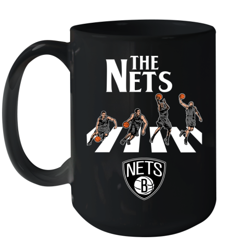 NBA Basketball Brooklyn Nets The Beatles Rock Band Shirt Ceramic Mug 15oz