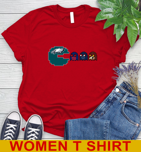 Philadelphia Eagles NFL Football Pac Man Champion Women's T-Shirt 10