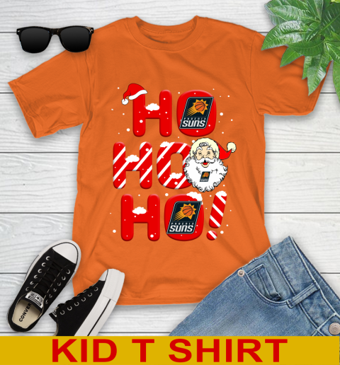 Phoenix Suns NBA Basketball Ho Ho Ho Santa Claus Merry Christmas Shirt Youth T-Shirt 8