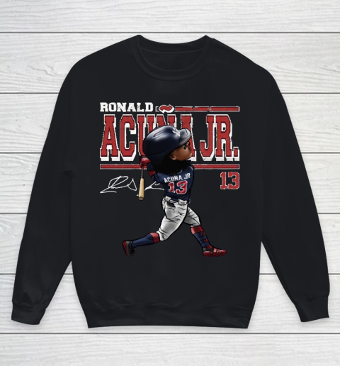 Ronald Acuna Jr Cartoon Youth Sweatshirt