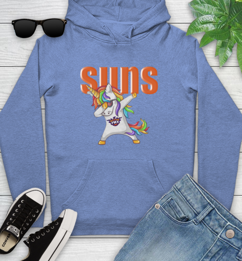Phoenix Suns NBA Basketball Funny Unicorn Dabbing Sports Youth Hoodie 12