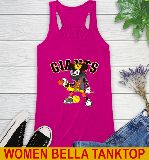 San Francisco Giants MLB Baseball Mickey Peace Sign Sports Racerback Tank 8
