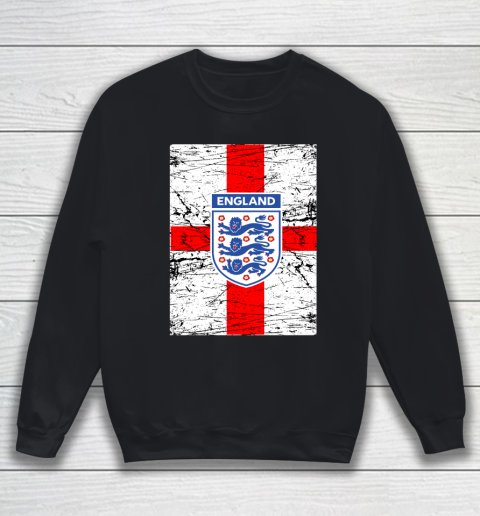 Three Lions On A Shirt European Football England Flag Football Euro Sweatshirt