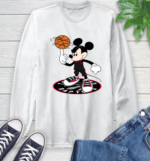 NBA Basketball Toronto Raptors Cheerful Mickey Disney Shirt not broken the mould Long Sleeve T-Shirt 2