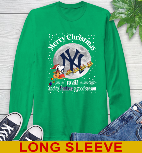 New York Yankees Merry Christmas To All And To Yankees A Good Season MLB Baseball Sports Long Sleeve T-Shirt 8