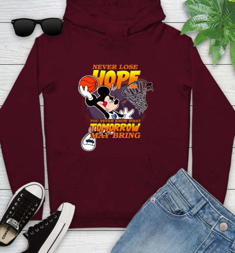 Memphis Grizzlies NBA Basketball Mickey Disney Never Lose Hope Youth Hoodie 7